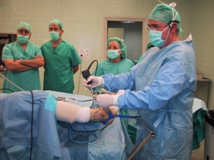 Intervención quirúrgica de artroscopia de tobillo